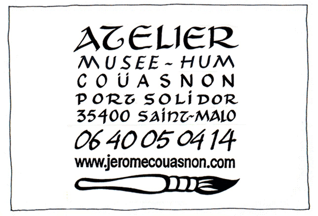 atelier galerie Jerome COUASNON